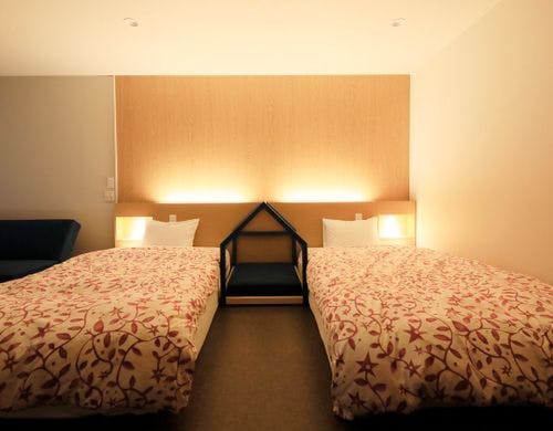 洋室ツイン◆客室全体を見渡せる作りに