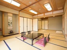 石和温泉　ホテル平安　大庭園露天風呂24時間入浴OK