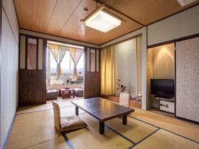 石和温泉　ホテル平安　大庭園露天風呂24時間入浴OK