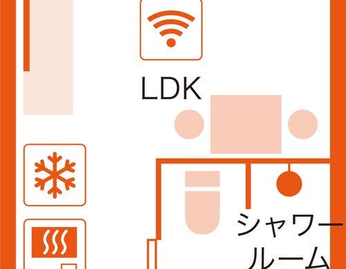 ダブルルーム間取り