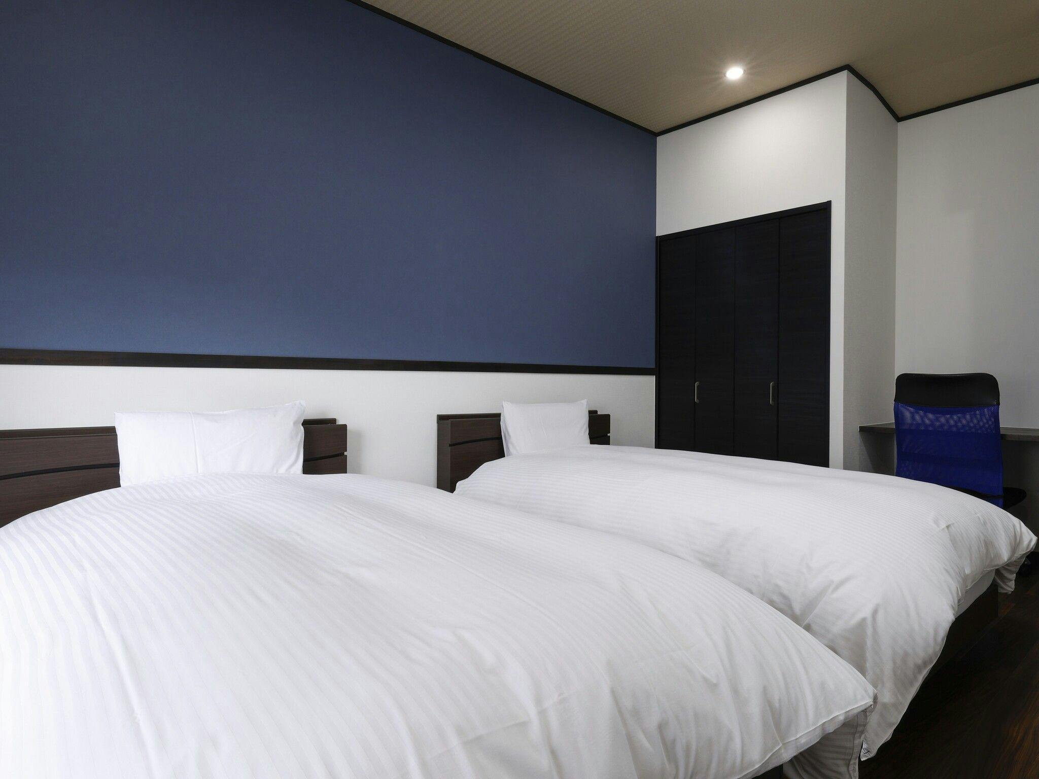 【ปลอดบุหรี่】ห้องเตียงคู่ (ไม่มีอ่างอาบน้ำและห้องน้ำ)