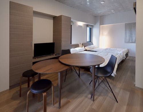 エレベーター付きの広々1LDK