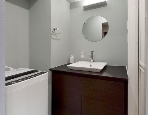 清潔感のある洗面所