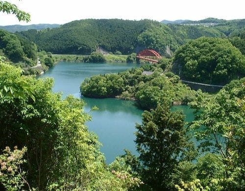 青蓮寺湖（新緑）