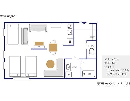 デラックストリプル（46平米）
