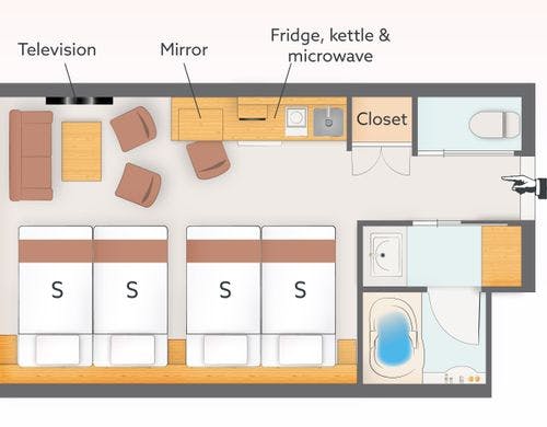 ＜32.3平米＞プレミアムクアッド（禁煙）