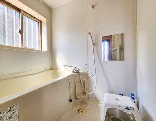 #コテージ　専用のバスルームも