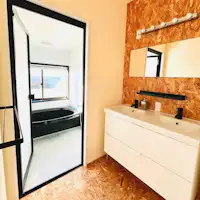 แผนชมวิวเกาะนุมา พร้อมอ่างล้างหน้าและห้องอาบน้ำ