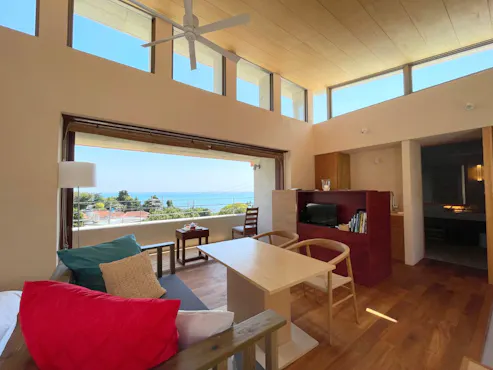 วิวที่มองเห็นจากห้องพักที่มีอ่างอาบน้ำกลางแจ้ง