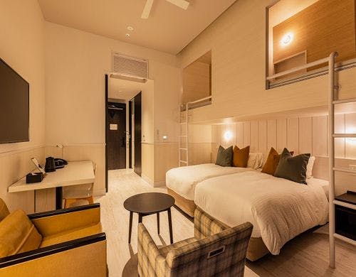 ホテル棟の洗面台