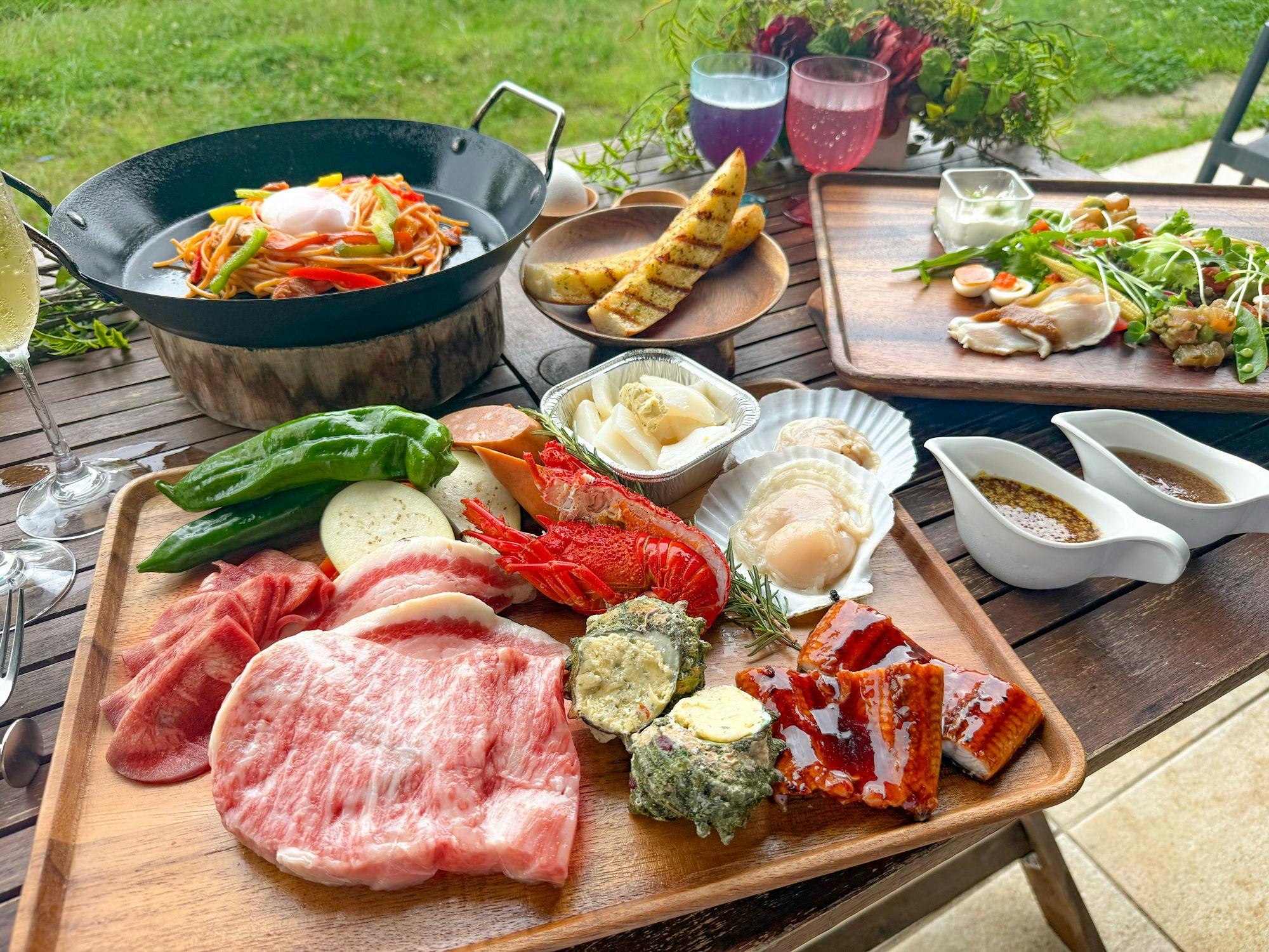 환상의 지쿠호 소고기와 해산물을 만끽하는 럭셔리 BBQ