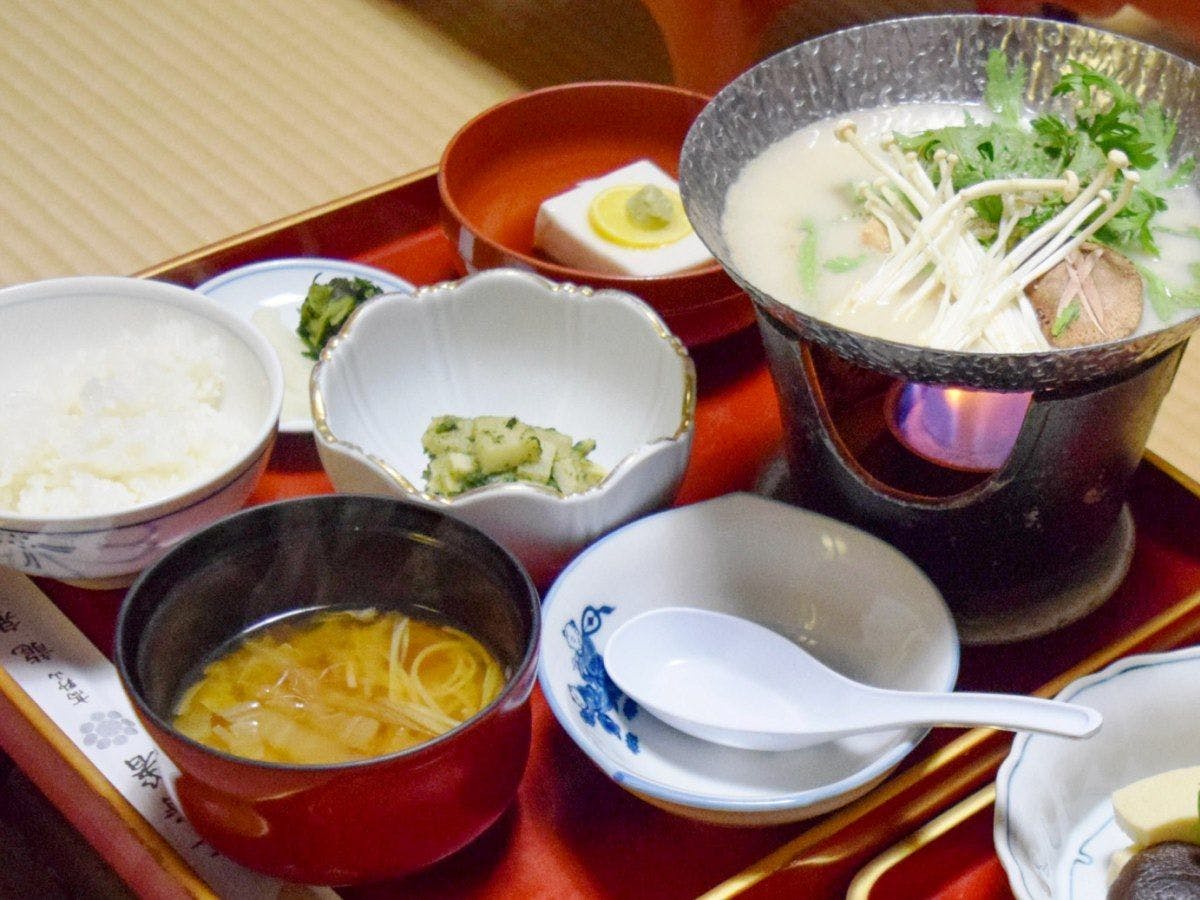 ตัวอย่างอาหารมังสวิรัติแบบญี่ปุ่น.