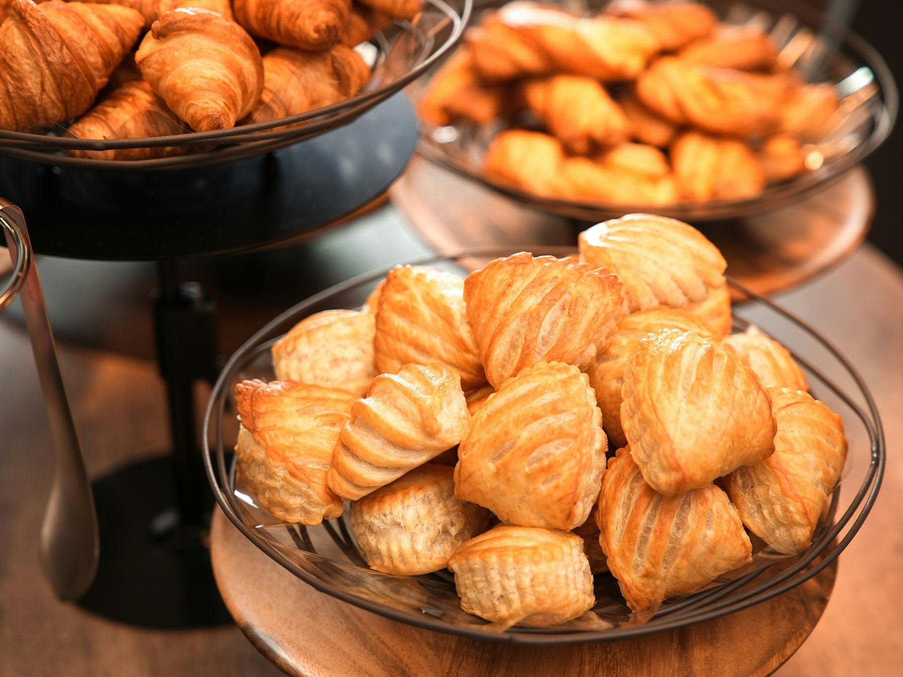 每天早晨在酒店现烤的新鲜面包