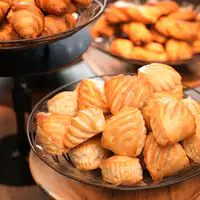 每天早晨在酒店现烤的新鲜面包