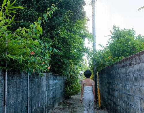 用（ヨウ）集落の道