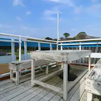 바람을 느끼며 식사해보세요.