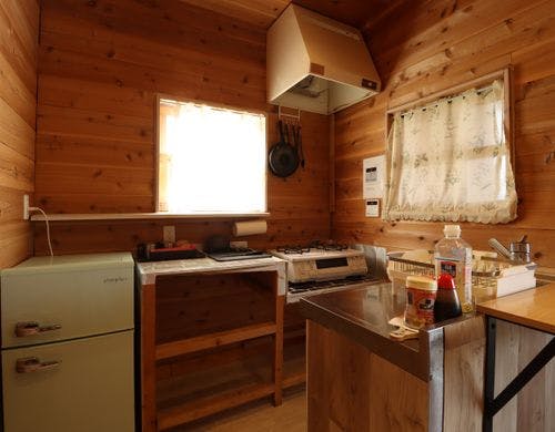 キッチンもあるから料理もらく♪