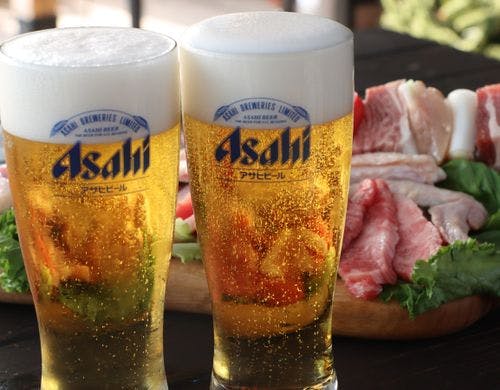 ビールといっしょにBBQ