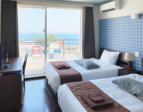 オーシャンビューのツインルーム