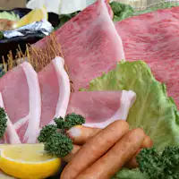 ◆Premium BBQ Featuring Japanese Black Wagyu and Olive Pork