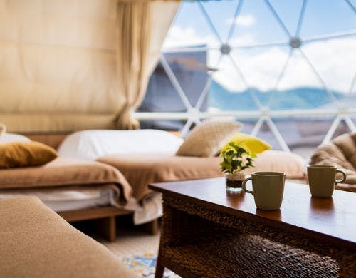 温泉付客室ドームテント 2025年1月より