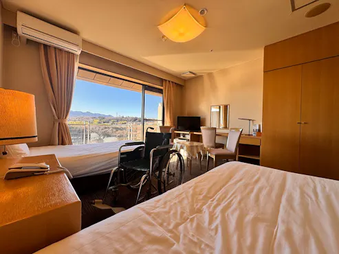 Kamar Twin Bergaya Barat (Bebas Hambatan/akses kursi roda)