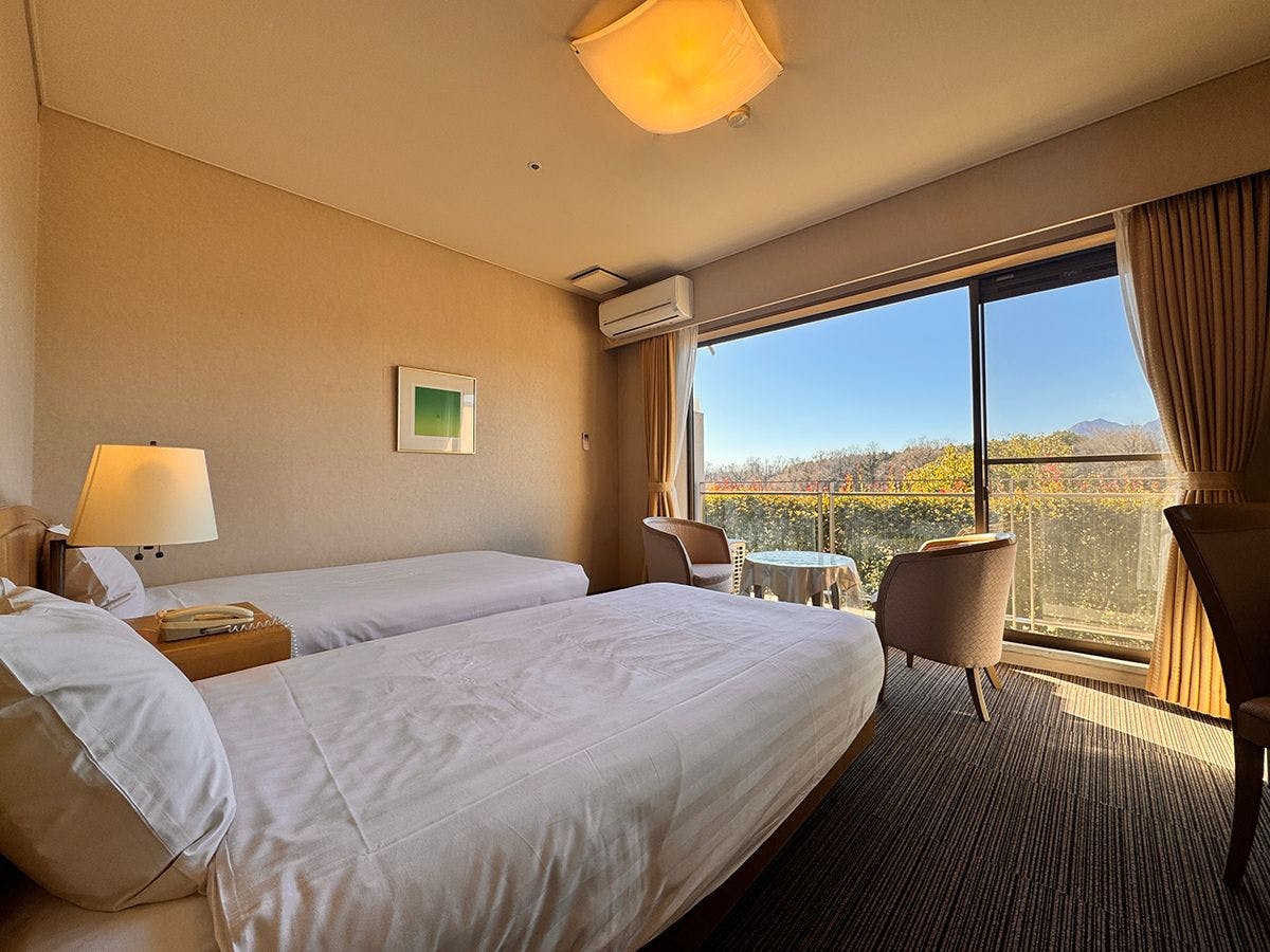 Kamar Twin Bergaya Barat