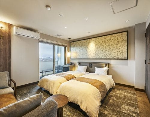 シャワーブース＋源泉掛流し露付洋室一例