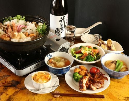 夕食一例　全体_鍋