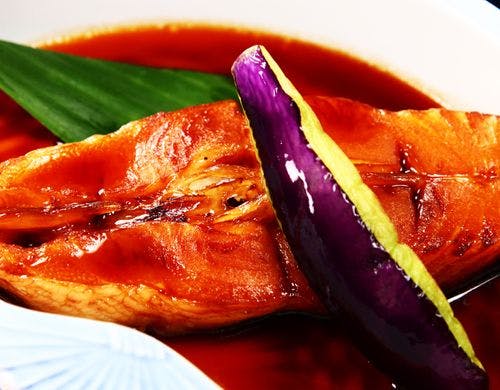 夕食一例◆味がしっかりカレイの煮付