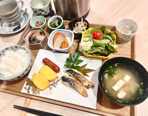地元霧島の食材をふんだんに使用した朝食！