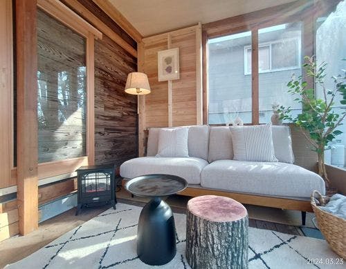 サンルーム、ソファ