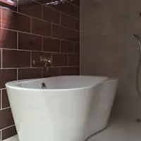 The cottage's bath.