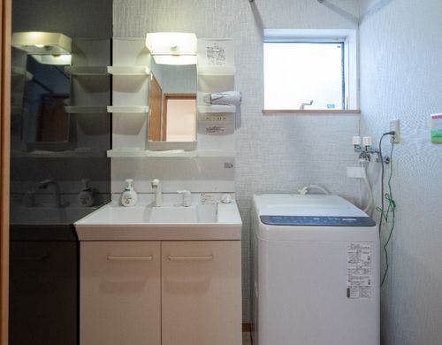 洗面、洗濯機