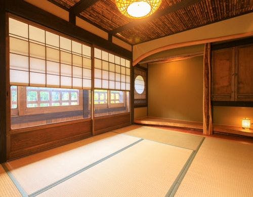 紅葉のお宿の和室