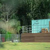 วิวสวนจากคอนเทนเนอร์