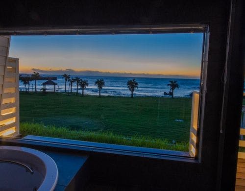 ヴィラ　お風呂　朝