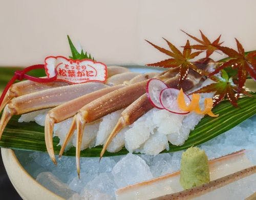 旬の味覚・タグの付いた松葉カニ！