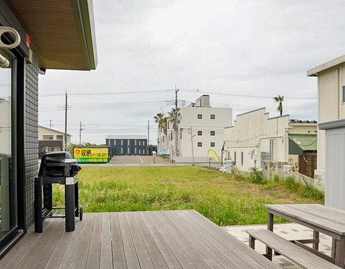 BBQも楽しめるプライベートテラス