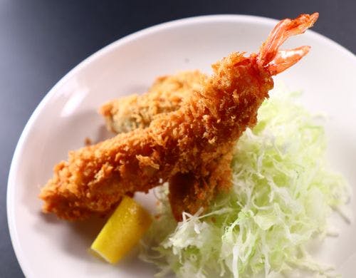 夕食_揚物_南知多人気のエビフライ*