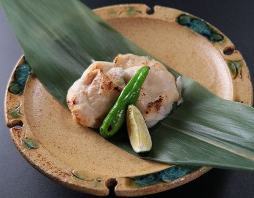 料理_単品_高級珍味『河豚白子』の白子焼き