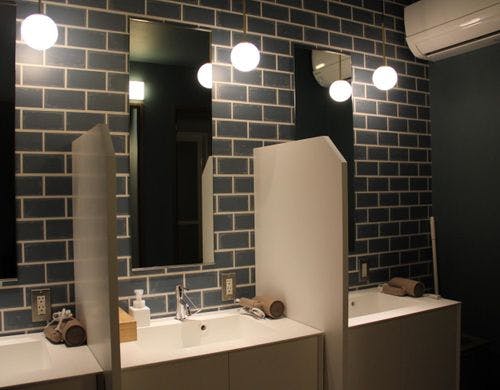 女性キャビン　洗面台