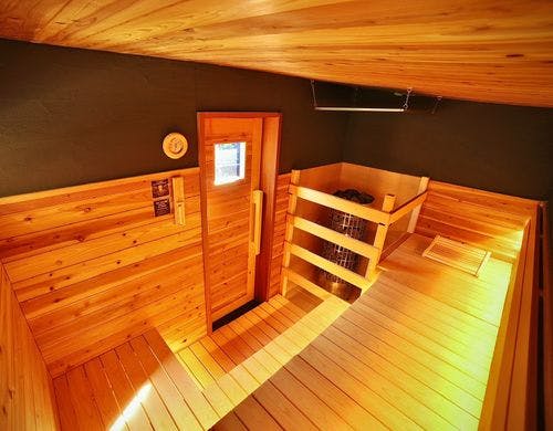 チェックインから無料で使えるサウナ