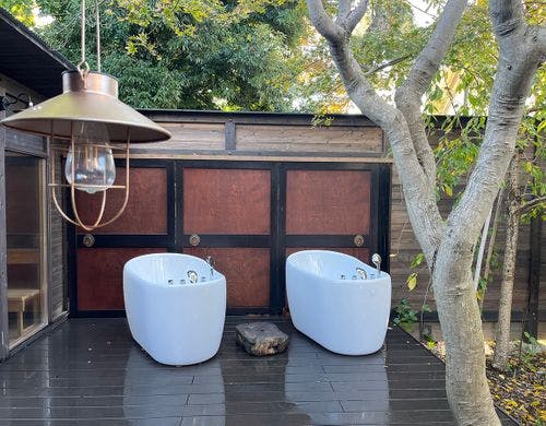 テラス-サウナと水風呂