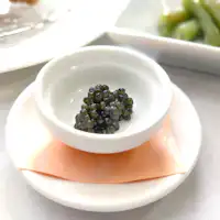Caviar harvested from sturgeon, a local specialty of Bifuka.
