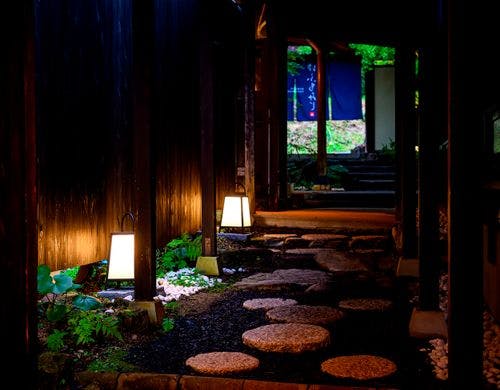 のれんが迎える、静かな夜の入口