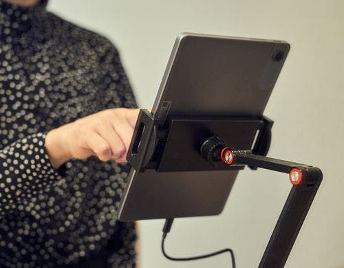 タブレット端末にてチェックイン