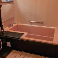 Tab mandi kayu hinoki dengan Mata air panas semula jadi