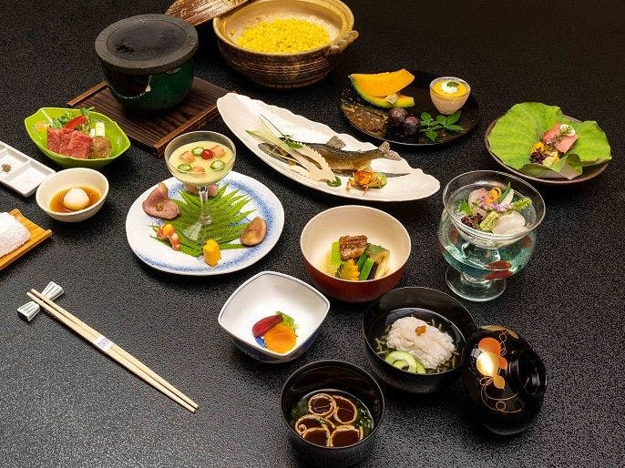 【スタンダード】那須の旬を味わう季節の会席と源泉かけ流し温泉