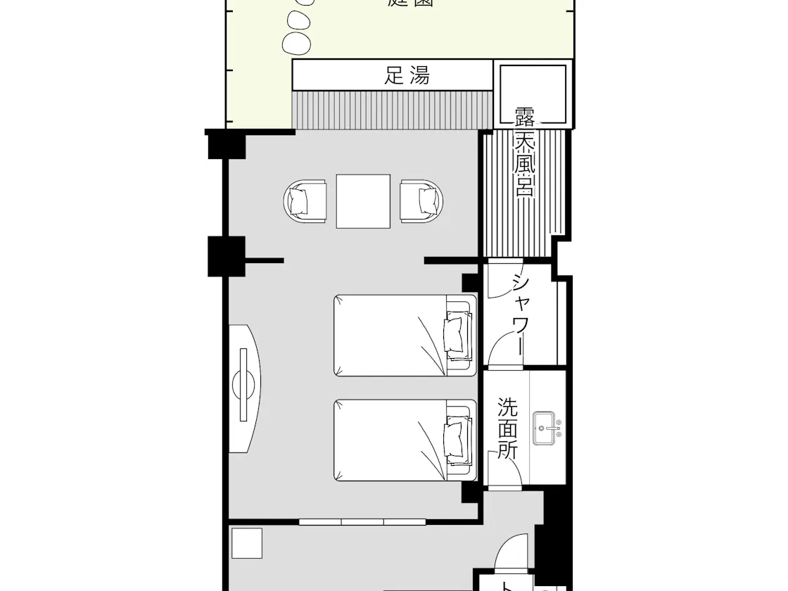 和モダン間取り図